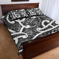 Aotearoa Maori Kowhaiwhai Quilt Bed Set Kiwikiwi Puhoro and Patiki