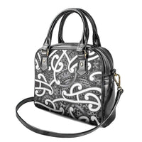 Aotearoa Maori Kowhaiwhai Shoulder Handbag Kiwikiwi Puhoro and Patiki