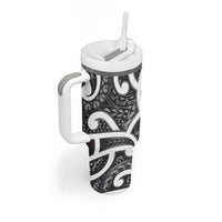 Aotearoa Maori Kowhaiwhai Tumbler With Handle Kiwikiwi Puhoro and Patiki