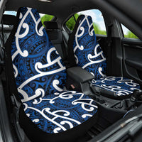 Aotearoa Maori Kowhaiwhai Car Seat Cover Kikorangi Puhoro and Patiki