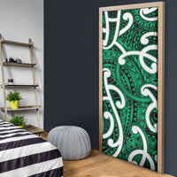 Aotearoa Maori Kowhaiwhai Door Cover Kakariki Puhoro and Patiki LT9 - Polynesian Pride