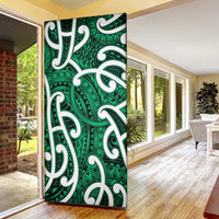 Aotearoa Maori Kowhaiwhai Door Cover Kakariki Puhoro and Patiki LT9 - Polynesian Pride