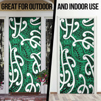 Aotearoa Maori Kowhaiwhai Door Cover Kakariki Puhoro and Patiki LT9 - Polynesian Pride