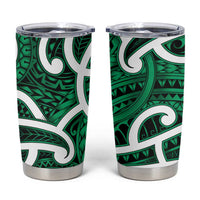 Aotearoa Maori Kowhaiwhai Tumbler Cup Kakariki Puhoro and Patiki