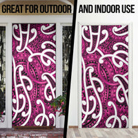 Aotearoa Maori Kowhaiwhai Door Cover Mawhero Puhoro and Patiki LT9 - Polynesian Pride