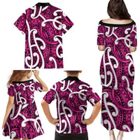 Aotearoa Maori Kowhaiwhai Family Matching Puletasi and Hawaiian Shirt Mawhero Puhoro and Patiki LT9 - Polynesian Pride
