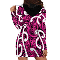 Aotearoa Maori Kowhaiwhai Hoodie Dress Mawhero Puhoro and Patiki LT9 - Polynesian Pride