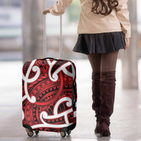 Aotearoa Maori Kowhaiwhai Luggage Cover Whero Puhoro and Patiki