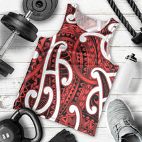 Aotearoa Maori Kowhaiwhai Men Tank Top Whero Puhoro and Patiki