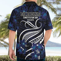 Micronesia Constitution Day Hawaiian Shirt Since 1979 with Polynesian Hibiscus Pattern LT9 - Polynesian Pride