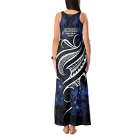 Micronesia Constitution Day Tank Maxi Dress Since 1979 with Polynesian Hibiscus Pattern LT9 - Polynesian Pride