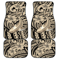 Polynesian Shark Tribal Tattoo Car Mats Beige Style