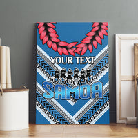 Custom Manuma Samoa Rugby Canvas Wall Art Ula fala Samoan Siva Tau Tribal