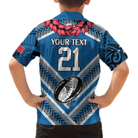 Custom Manuma Samoa Rugby Hawaiian Shirt Ula fala Samoan Siva Tau Tribal LT9 - Polynesian Pride