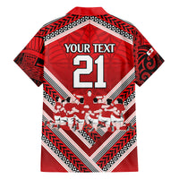 Custom Tonga Rugby Family Matching Long Sleeve Bodycon Dress and Hawaiian Shirt Tonga Sipi Tau Ngatu Tribal Pattern LT9 - Polynesian Pride