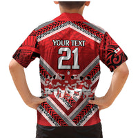 Custom Tonga Rugby Family Matching Mermaid Dress and Hawaiian Shirt Tonga Sipi Tau Ngatu Tribal Pattern LT9 - Polynesian Pride