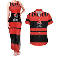 New Zealand Rugby Pacific Custom Couples Matching Tank Maxi Dress and Hawaiian Shirt Whatumoana Classic Retro 2025 LT9 Red - Polynesian Pride