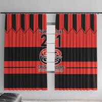 New Zealand Rugby Pacific Custom Window Curtain Whatumoana Classic Retro 2025
