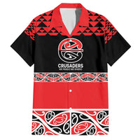 New Zealand Rugby Pacific Custom Family Matching Off Shoulder Short Dress and Hawaiian Shirt Whatumoana Maori Kowhaiwhai Pattern