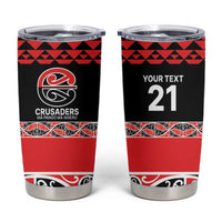 New Zealand Rugby Pacific Custom Tumbler Cup Whatumoana Maori Kowhaiwhai Pattern