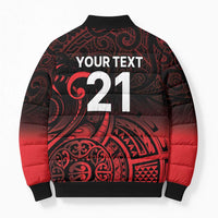 New Zealand Rugby Pacific Custom Bomber Puffer Jacket Whatumoana Maori Tribal Tattoo - Polynesian Pride