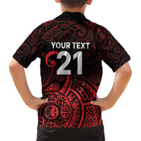 New Zealand Rugby Pacific Custom Family Matching Long Sleeve Bodycon Dress and Hawaiian Shirt Whatumoana Maori Tribal Tattoo LT9 - Polynesian Pride