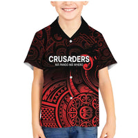 New Zealand Rugby Pacific Custom Family Matching Mermaid Dress and Hawaiian Shirt Whatumoana Maori Tribal Tattoo LT9 Son's Shirt Gold - Polynesian Pride