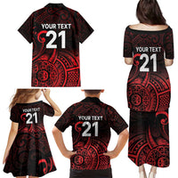 New Zealand Rugby Pacific Custom Family Matching Puletasi and Hawaiian Shirt Whatumoana Maori Tribal Tattoo LT9 - Polynesian Pride