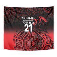New Zealand Rugby Pacific Custom Tapestry Whatumoana Maori Tribal Tattoo