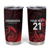 New Zealand Rugby Pacific Custom Tumbler Cup Whatumoana Maori Tribal Tattoo