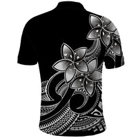Polynesian Pride Plumeria Flowers Polo Shirt Polynesian Tribal White Vibe LT9 - Polynesian Pride