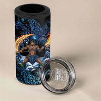 Samoa Siva Afi 4 in 1 Can Cooler Tumbler Fireknife Fire Dance Pacific Tribal Motif