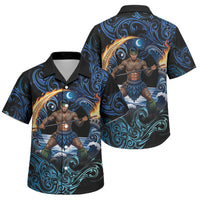 Samoa Siva Afi Family Matching Long Sleeve Bodycon Dress and Hawaiian Shirt Fireknife Fire Dance Pacific Tribal Motif