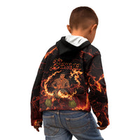 Samoa Siva Afi Dance Fireknife Kid Hoodie Polynesian Heritage Fire Dance