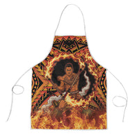 Samoa Siva Afi Dance Fireknife Apron Samoan Tribal Motif Dancing in the Fire