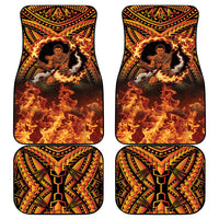 Samoa Siva Afi Dance Fireknife Car Mats Samoan Tribal Motif Dancing in the Fire