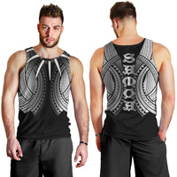 Samoan Ula Nifo Afi Tribal Men Tank Top Polynesian Pattern