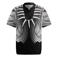 Samoan Ula Nifo Afi Tribal Rugby Jersey Polynesian Pattern