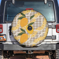 Maku'e Hawaiian Mango Palaka Spare Tire Cover Aloha Hibiscus Pikake Lei
