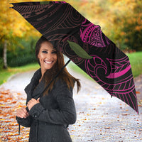 Hawaiian Mango Tribal Tattoo Umbrella Pink Pacific Traditional Pattern