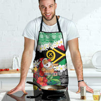 Personalised Vanuatu Joyeux Noel Apron Proud To Be a Ni-Van Sand Drawing Art - Polynesian Pride