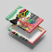 Personalised Vanuatu Joyeux Noel Canvas Wall Art Proud To Be a Ni-Van Sand Drawing Art - Polynesian Pride