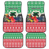 Personalised Vanuatu Joyeux Noel Car Mats Proud To Be a Ni-Van Sand Drawing Art - Polynesian Pride