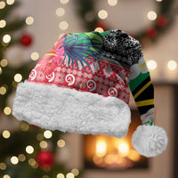 Personalised Vanuatu Joyeux Noel Christmas Santa Hat Proud To Be a Ni-Van Sand Drawing Art - Polynesian Pride