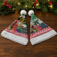 Personalised Vanuatu Joyeux Noel Christmas Santa Hat Proud To Be a Ni-Van Sand Drawing Art - Polynesian Pride