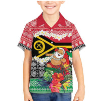 Personalised Vanuatu Joyeux Noel Family Matching Mermaid Dress and Hawaiian Shirt Proud To Be a Ni-Van Sand Drawing Art - Polynesian Pride