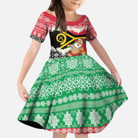 Personalised Vanuatu Joyeux Noel Family Matching Off Shoulder Maxi Dress and Hawaiian Shirt Proud To Be a Ni-Van Sand Drawing Art - Polynesian Pride