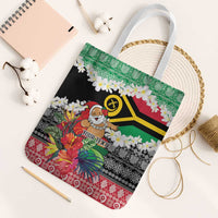 Personalised Vanuatu Joyeux Noel Tote Bag Proud To Be a Ni-Van Sand Drawing Art - Polynesian Pride
