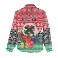 Personalised Vanuatu Joyeux Noel Women Casual Shirt Proud To Be a Ni-Van Sand Drawing Art - Polynesian Pride