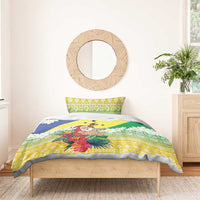 Personalised Malampa Joyeux Noel Bedding Set Proud To Be a Ni-Van Sand Drawing Art - Polynesian Pride